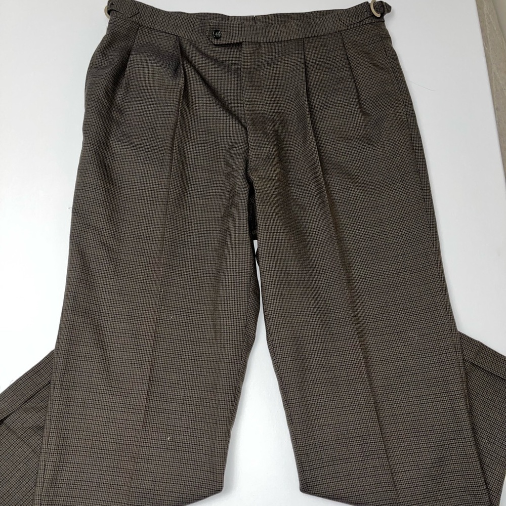 Alan Flusser Brown Dress Pants